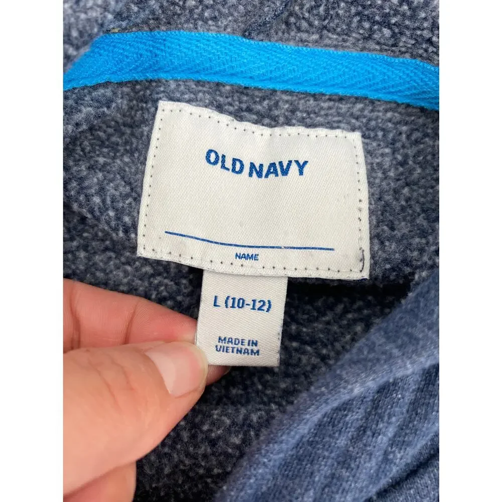 Old Navy Beach Vibes Graphic Pullover Sweatshirt Hoodie Girls Large 10-12